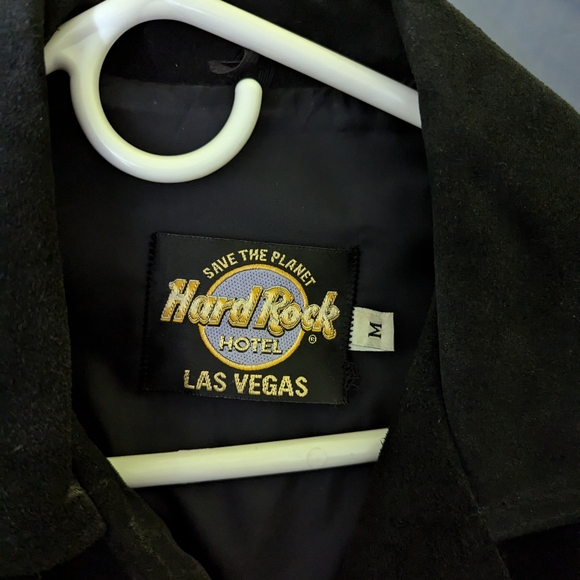 Authentic Genuine leather Las Vegas Hard Rock Cafe medium unisex coat - Picture 3 of 7